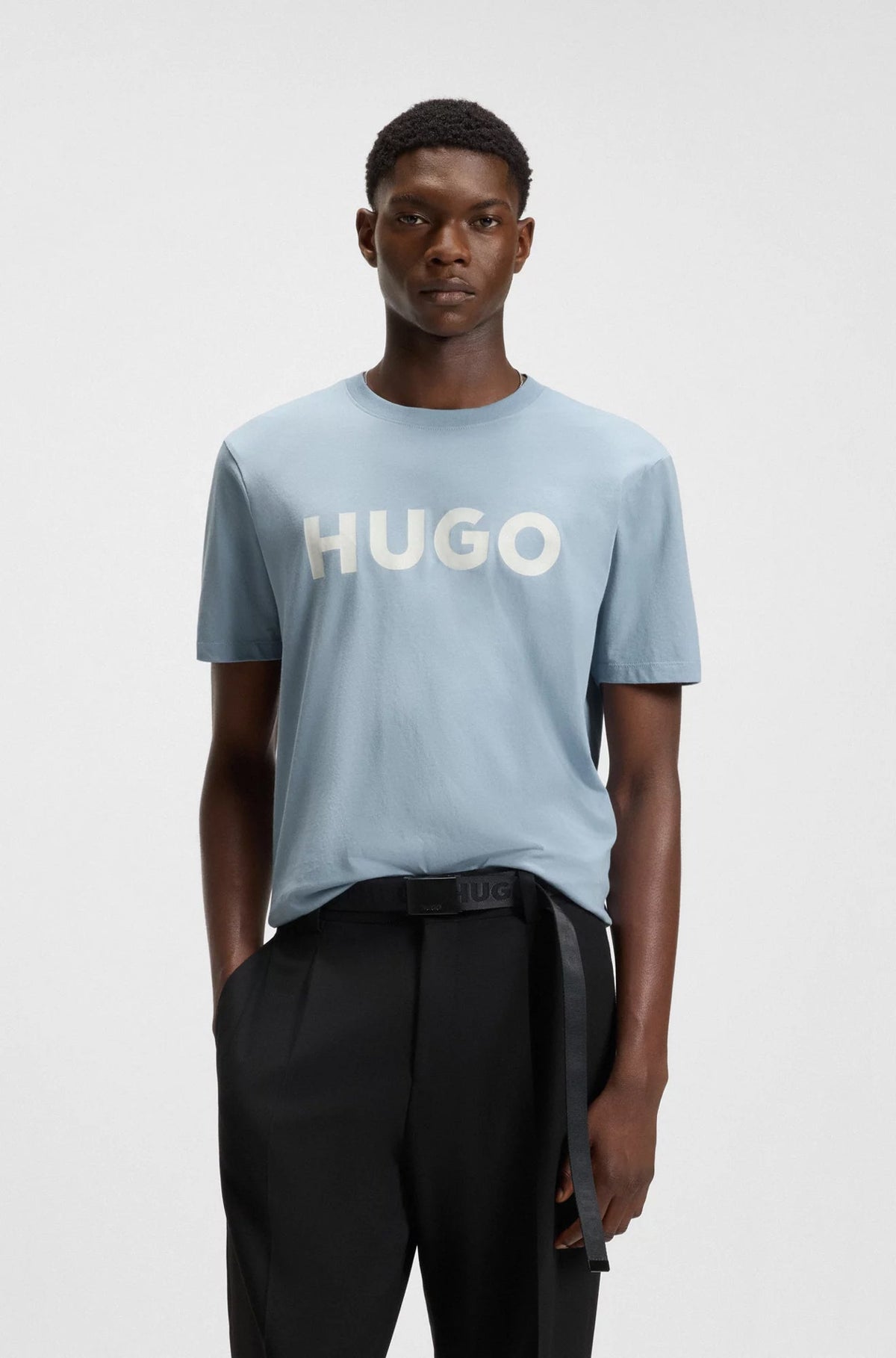 T-Shirt pour homme par HUGO BOSS | 50467556 Bleu Ouvert | Boutique Vvög