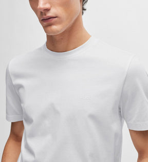 T-Shirt habillée pour homme par HUGO BOSS collection Sport | 50468347 Blanc/100-WHITE | Boutique Vvög, vêtements mode pour homme et femme