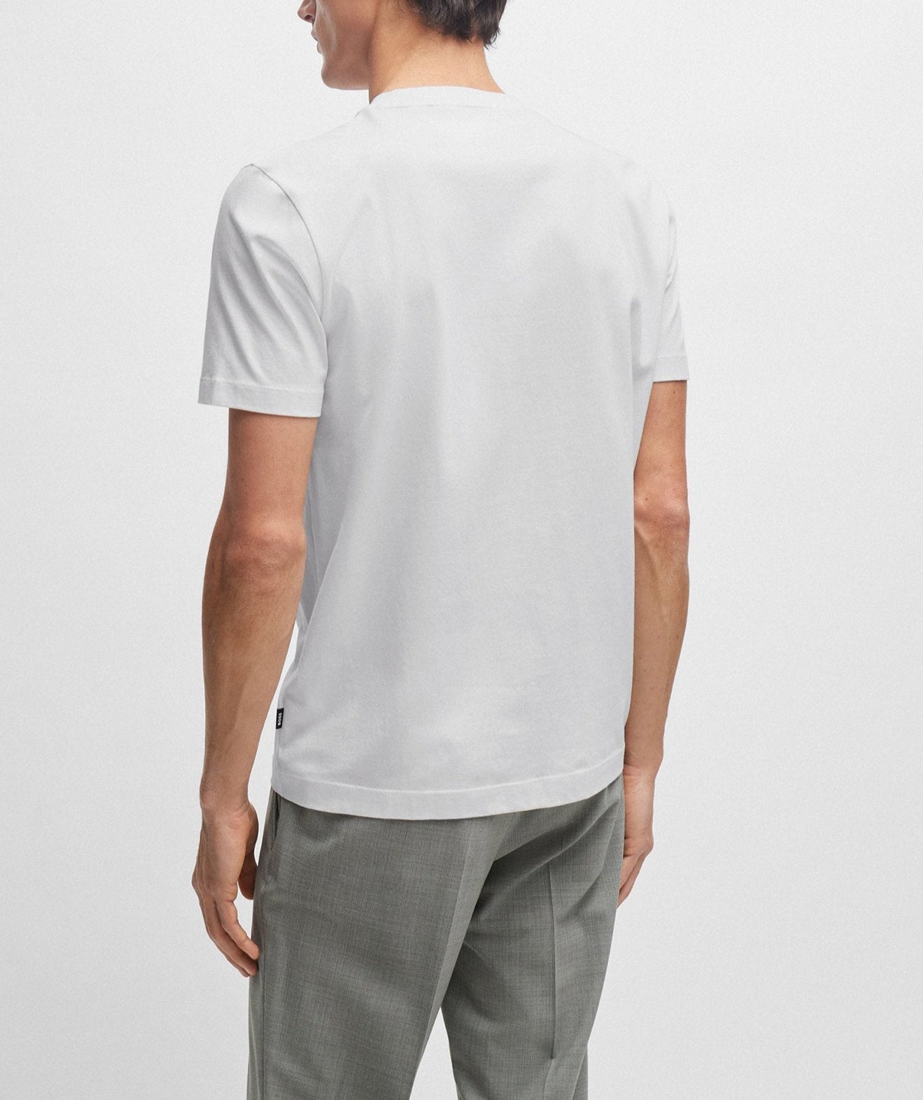 T-Shirt habillée pour homme par HUGO BOSS collection Sport | 50468347 Blanc/100-WHITE | Boutique Vvög, vêtements mode pour homme et femme