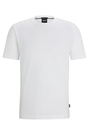 T-Shirt habillée pour homme par HUGO BOSS collection Sport | 50468347 Blanc/100-WHITE | Boutique Vvög, vêtements mode pour homme et femme