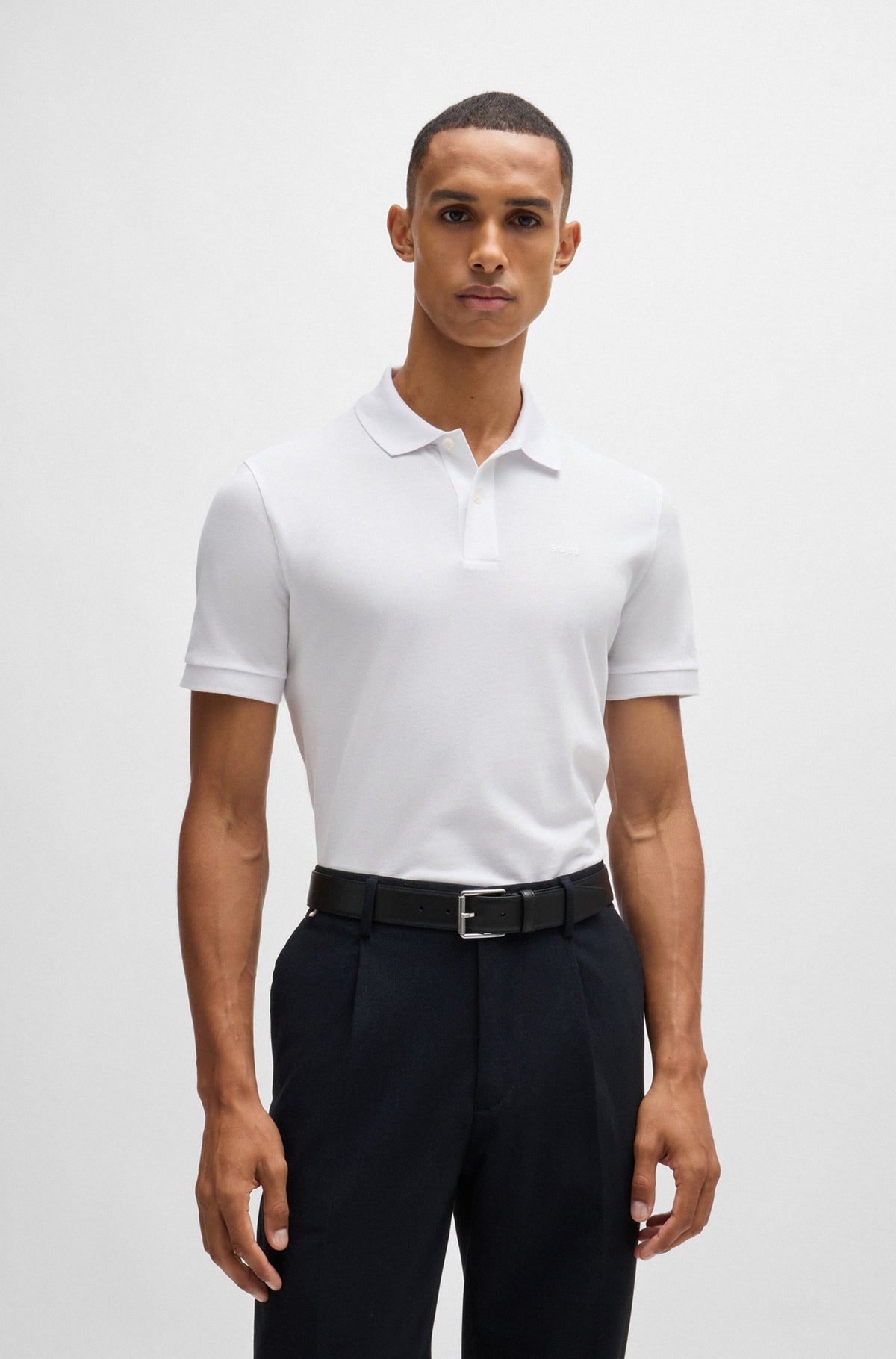 Polo sport pour homme par HUGO BOSS collection Sport | 50468362 Blanc/100-WHITE | Boutique Vvög, vêtements mode pour homme et femme