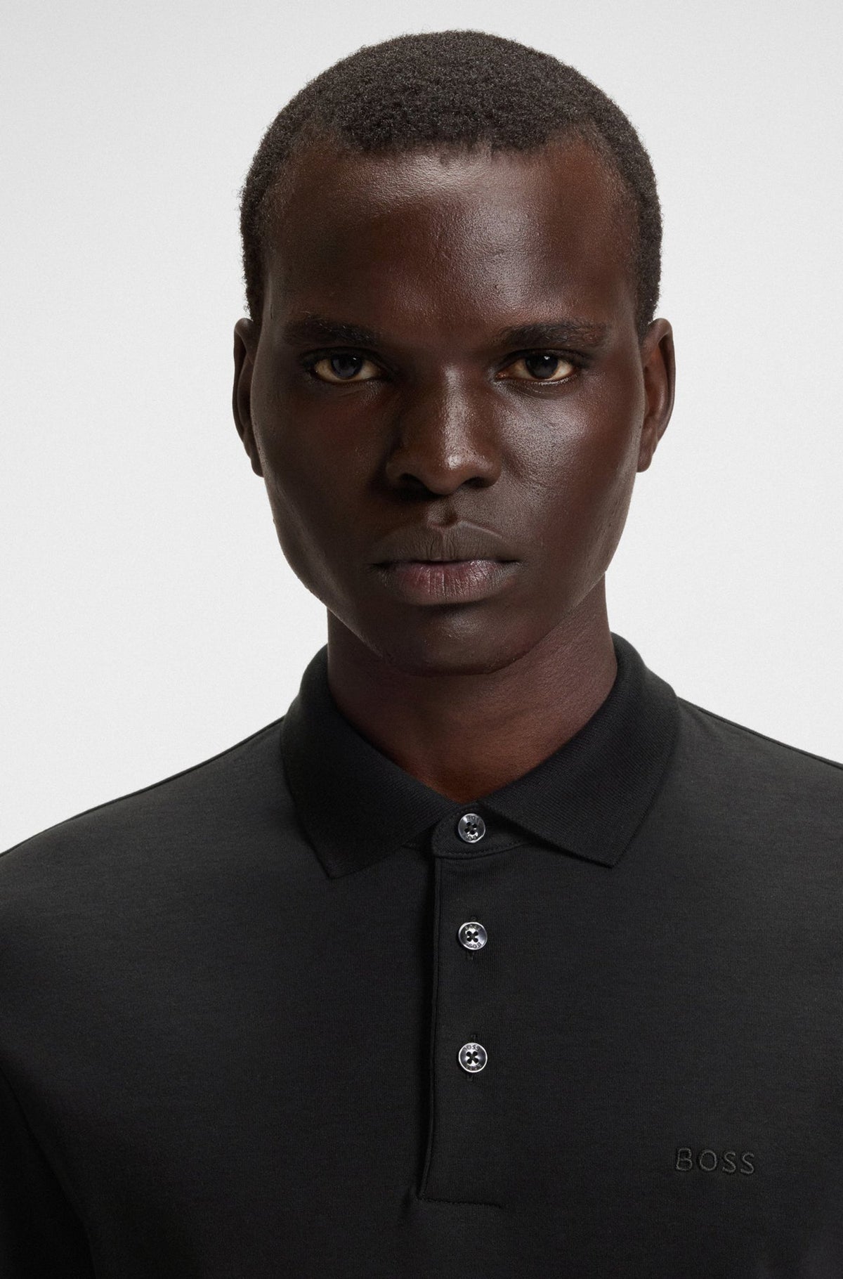 Polo manches longues pour homme par HUGO BOSS | 50468392 Noir | Boutique Vvög, vêtements mode pour homme et femme