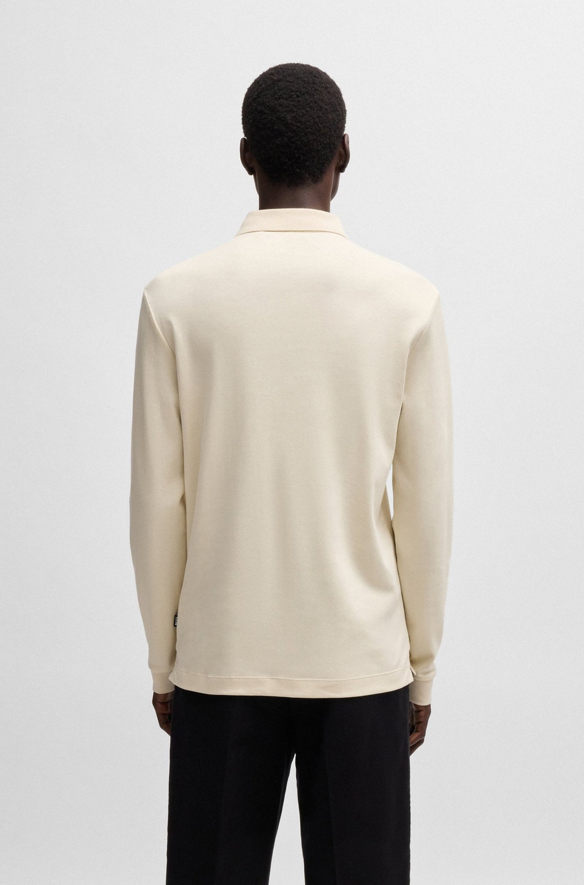 Polo manches longues pour homme par HUGO BOSS | 50468392 Blanc | Boutique Vvög, vêtements mode pour homme et femme