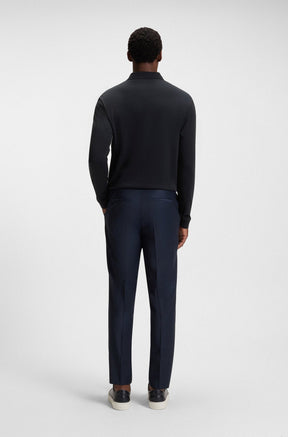 Polo manches longues pour homme par HUGO BOSS | 50468392 Bleu Foncé | Boutique Vvög, vêtements mode pour homme et femme