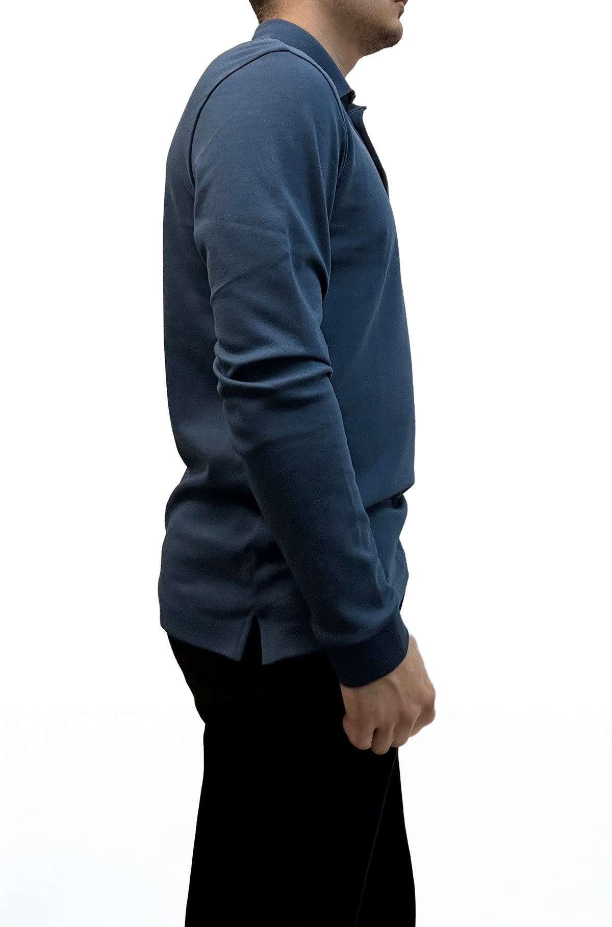 Polo manches longues pour homme par HUGO BOSS | 50468392 Bleu | Boutique Vvög, vêtements mode pour homme et femme