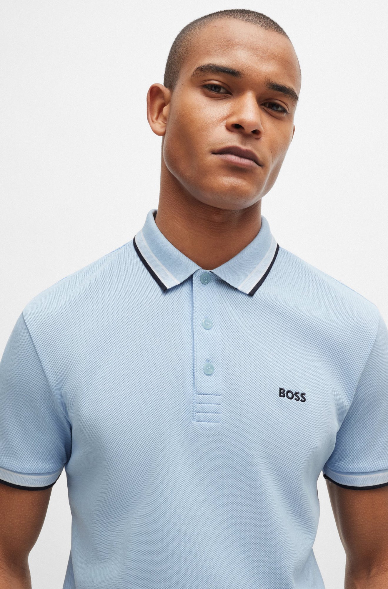 Sport polo 50469055 Pastel Blue - Main Image