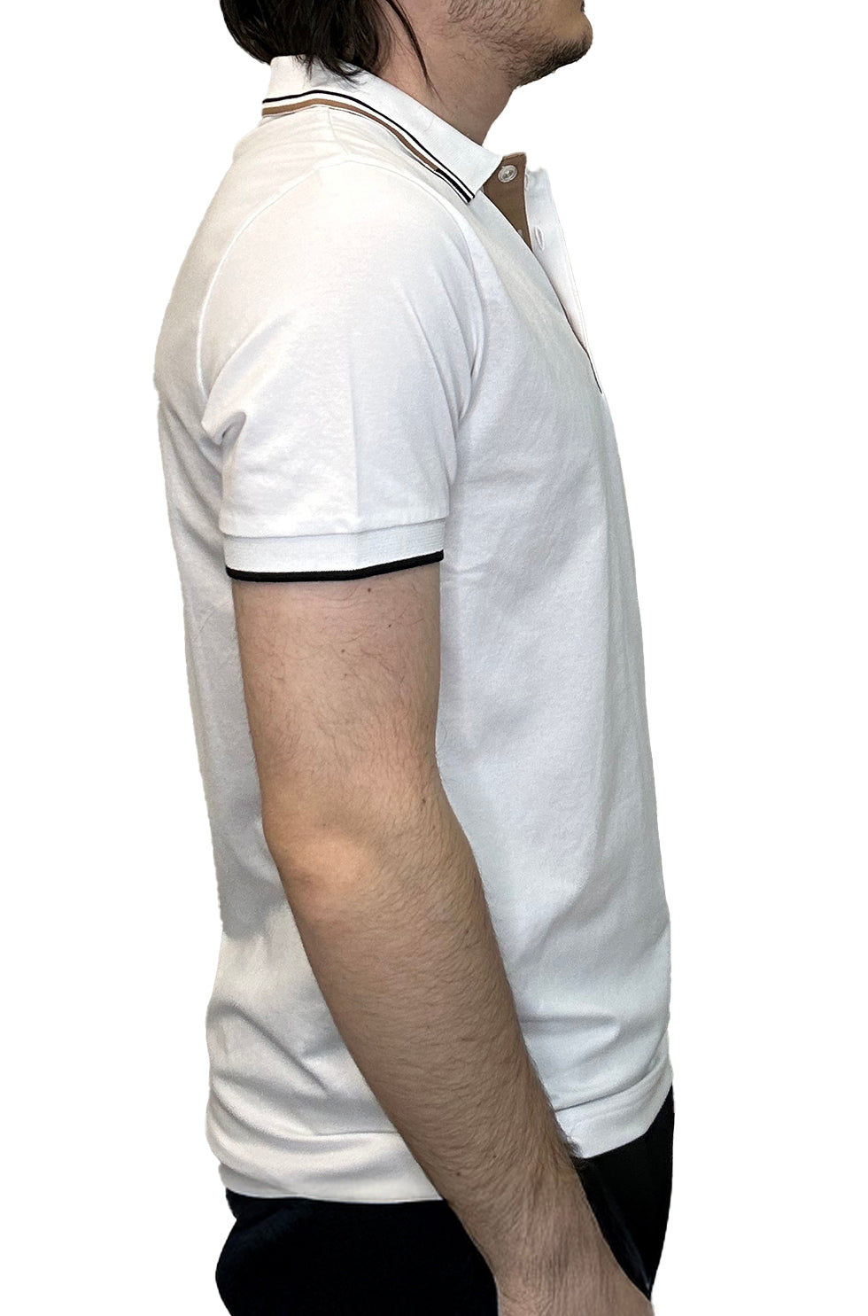 Polo sport pour homme par HUGO BOSS | 50469102 Naturel | Boutique Vvög, vêtements mode pour homme et femme