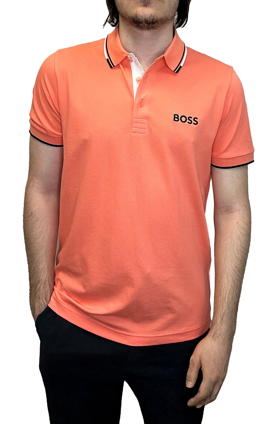 Polo sport pour homme par HUGO BOSS | 50469102 Rouge Ouvert | Boutique Vvög, vêtements mode pour homme et femme