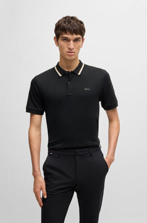 Polo pour homme par HUGO BOSS | 50469360 Noir | Boutique Vvög, vêtements mode pour homme et femme