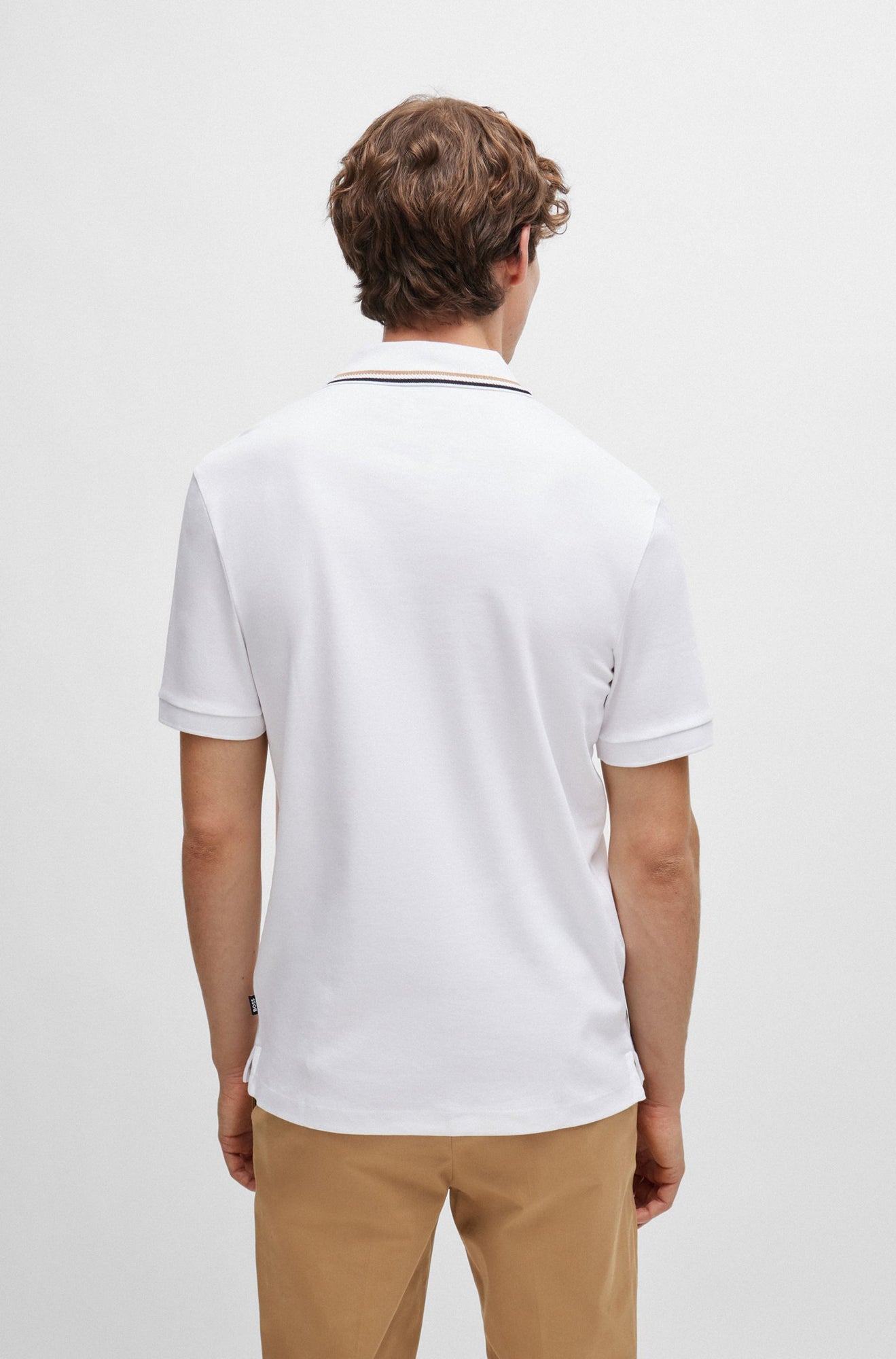 Polo pour homme par HUGO BOSS | 50469360 Blanc | Boutique Vvög, vêtements mode pour homme et femme