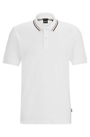 Polo pour homme par HUGO BOSS | 50469360 Blanc | Boutique Vvög, vêtements mode pour homme et femme