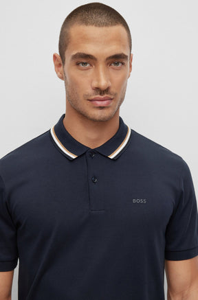 Polo pour homme par HUGO BOSS | 50469360 Bleu Foncé | Boutique Vvög, vêtements mode pour homme et femme