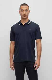 Polo pour homme par HUGO BOSS | 50469360 Bleu Foncé | Boutique Vvög, vêtements mode pour homme et femme