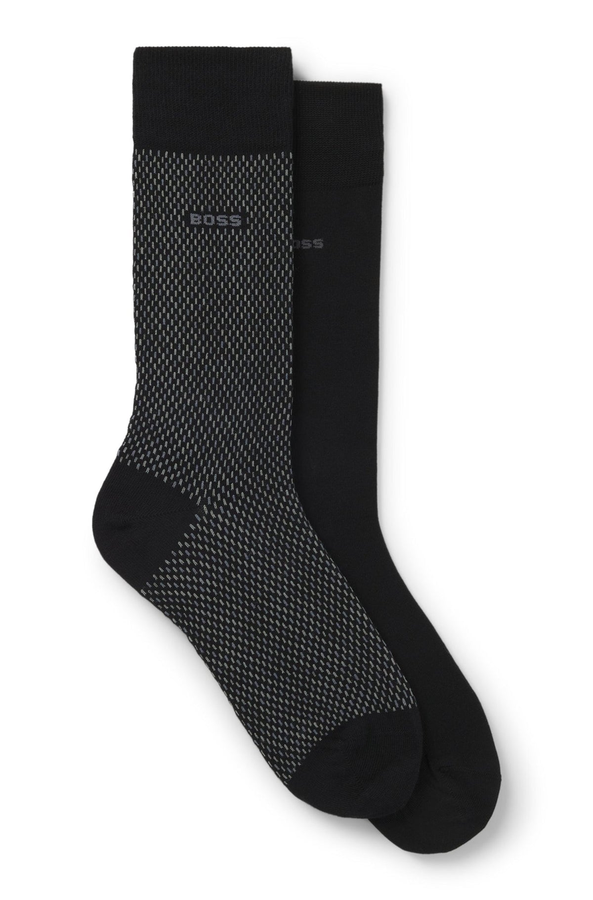 Paire de 2 paires bas pour homme par HUGO BOSS | 50487872 Noir | Boutique Vvög, vêtements mode pour homme et femme