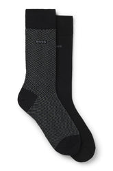 Paire de 2 paires bas pour homme par HUGO BOSS | 50487872 Noir | Boutique Vvög, vêtements mode pour homme et femme