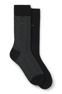 Paire de 2 paires bas pour homme par HUGO BOSS | 50487872 Noir | Boutique Vvög, vêtements mode pour homme et femme