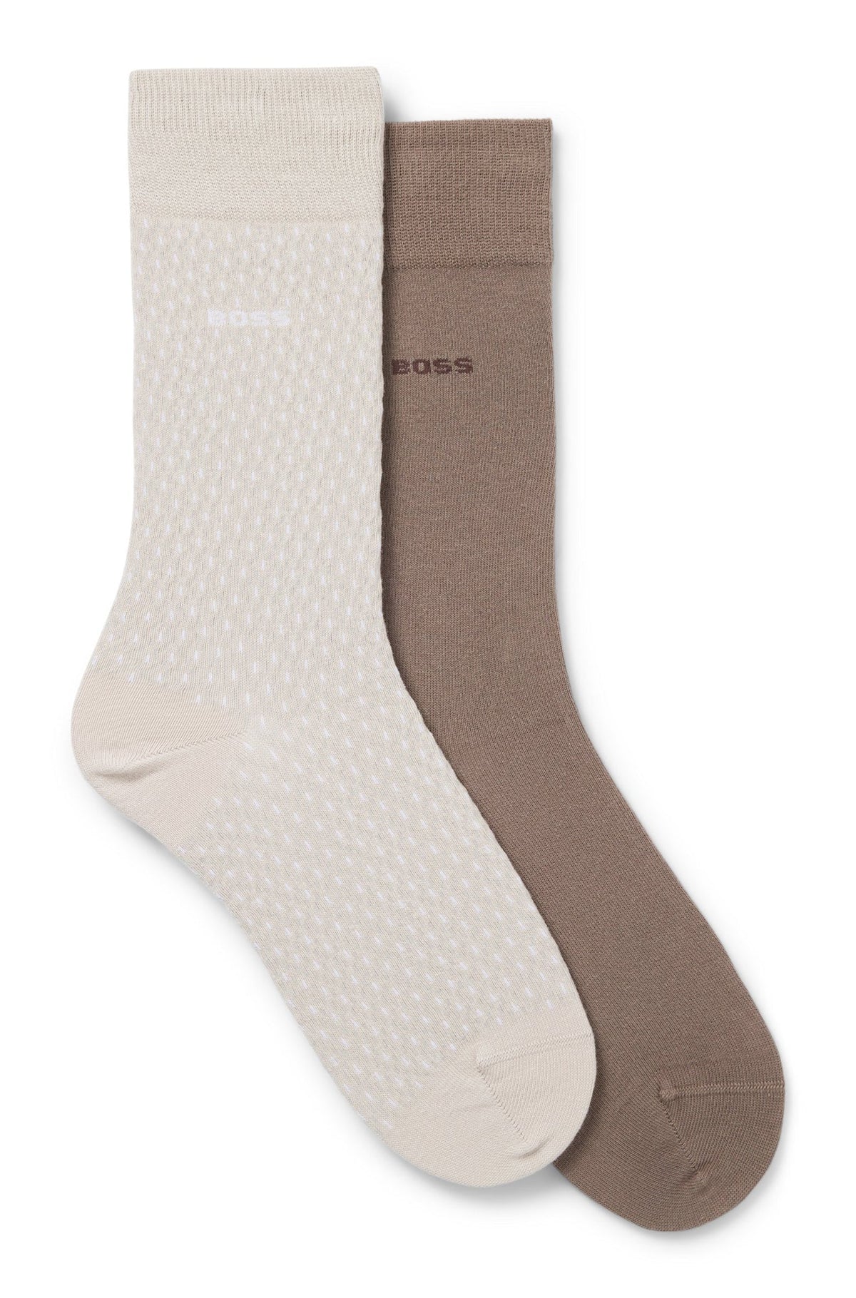 Paire de 2 paires bas pour homme par HUGO BOSS | 50487872 Beige Clair | Boutique Vvög, vêtements mode pour homme et femme