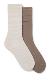 Paire de 2 paires bas pour homme par HUGO BOSS | 50487872 Beige Clair | Boutique Vvög, vêtements mode pour homme et femme