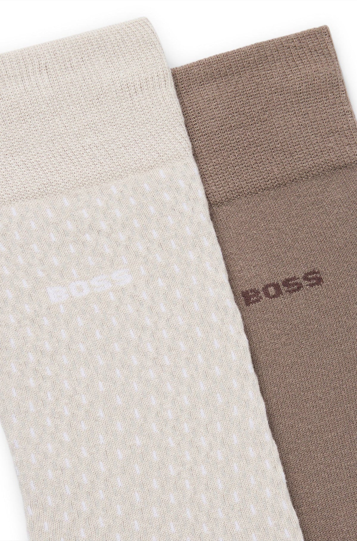 Paire de 2 paires bas pour homme par HUGO BOSS | 50487872 Beige Clair | Boutique Vvög, vêtements mode pour homme et femme