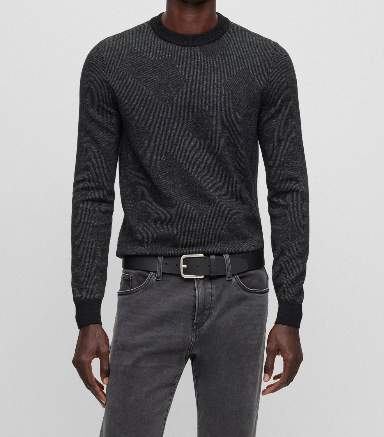Ceinture pour homme par HUGO BOSS | 50491903 Noir | Boutique Vvög, vêtements mode pour homme et femme