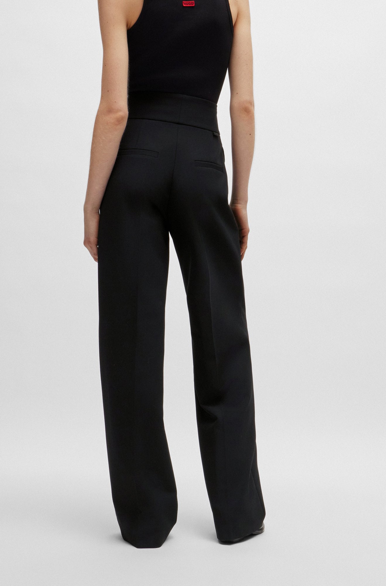 Pantalon pour femme par HUGO BOSS | 50509253 Noir | Boutique Vvög, vêtements mode pour homme et femme