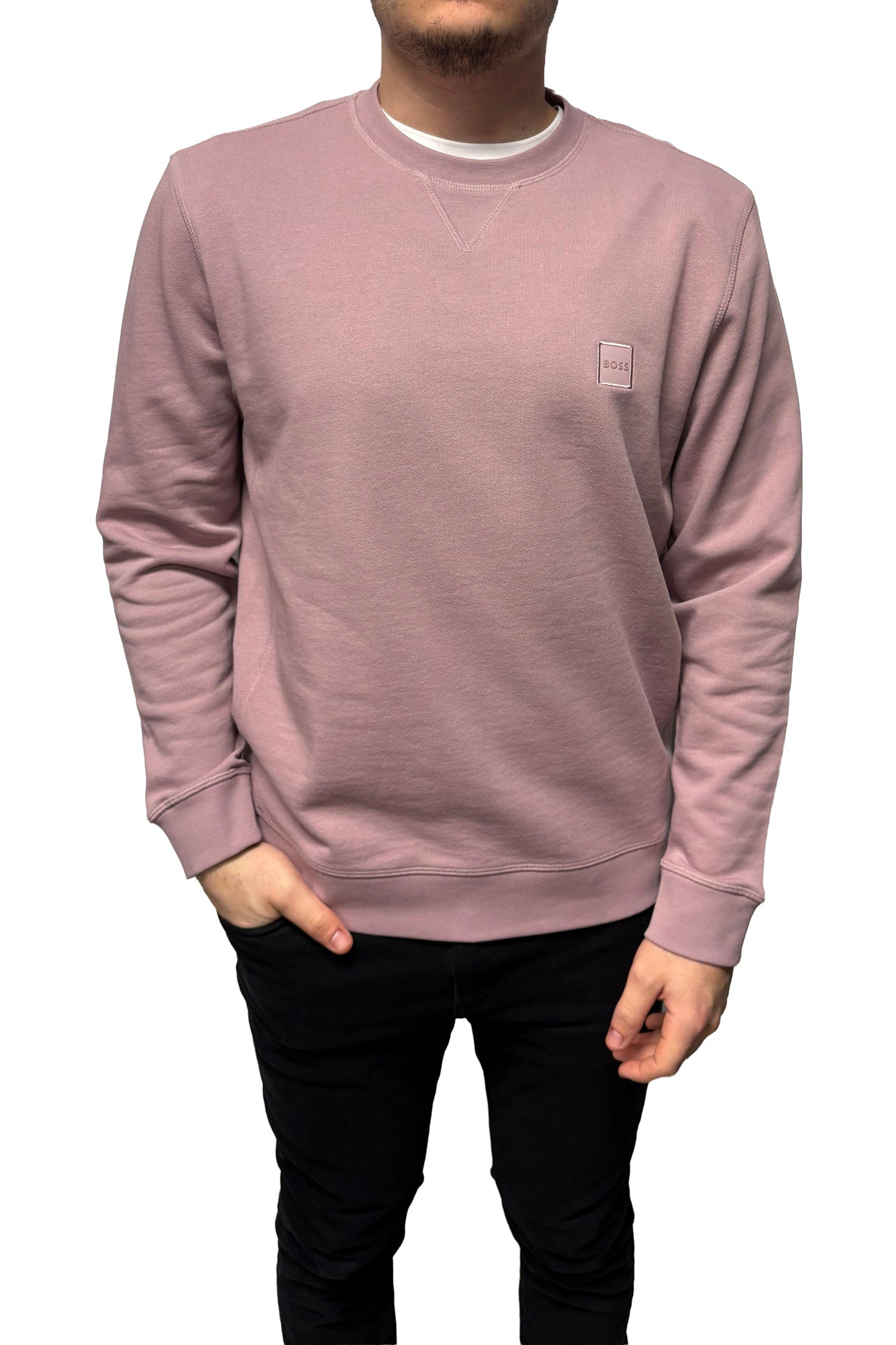 Chandail manches longues pour homme par HUGO BOSS | 50509323 Violet Pastel | Boutique Vvög, vêtements mode pour homme et femme