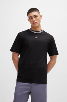 T-Shirt pour homme par HUGO BOSS | 50510035 Noir/001-BLACK | Boutique Vvög, vêtements mode pour homme et femme