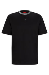 T-Shirt pour homme par HUGO BOSS | 50510035 Noir/001-BLACK | Boutique Vvög, vêtements mode pour homme et femme