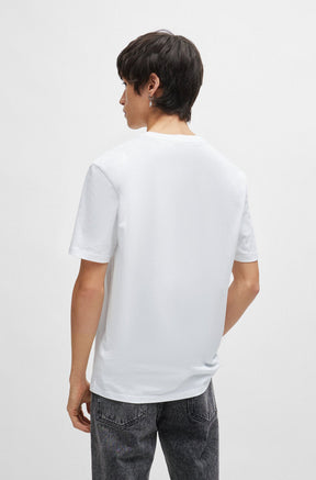 T-Shirt pour homme par HUGO BOSS | 50513812 Blanc/100-WHITE | Boutique Vvög, vêtements mode pour homme et femme