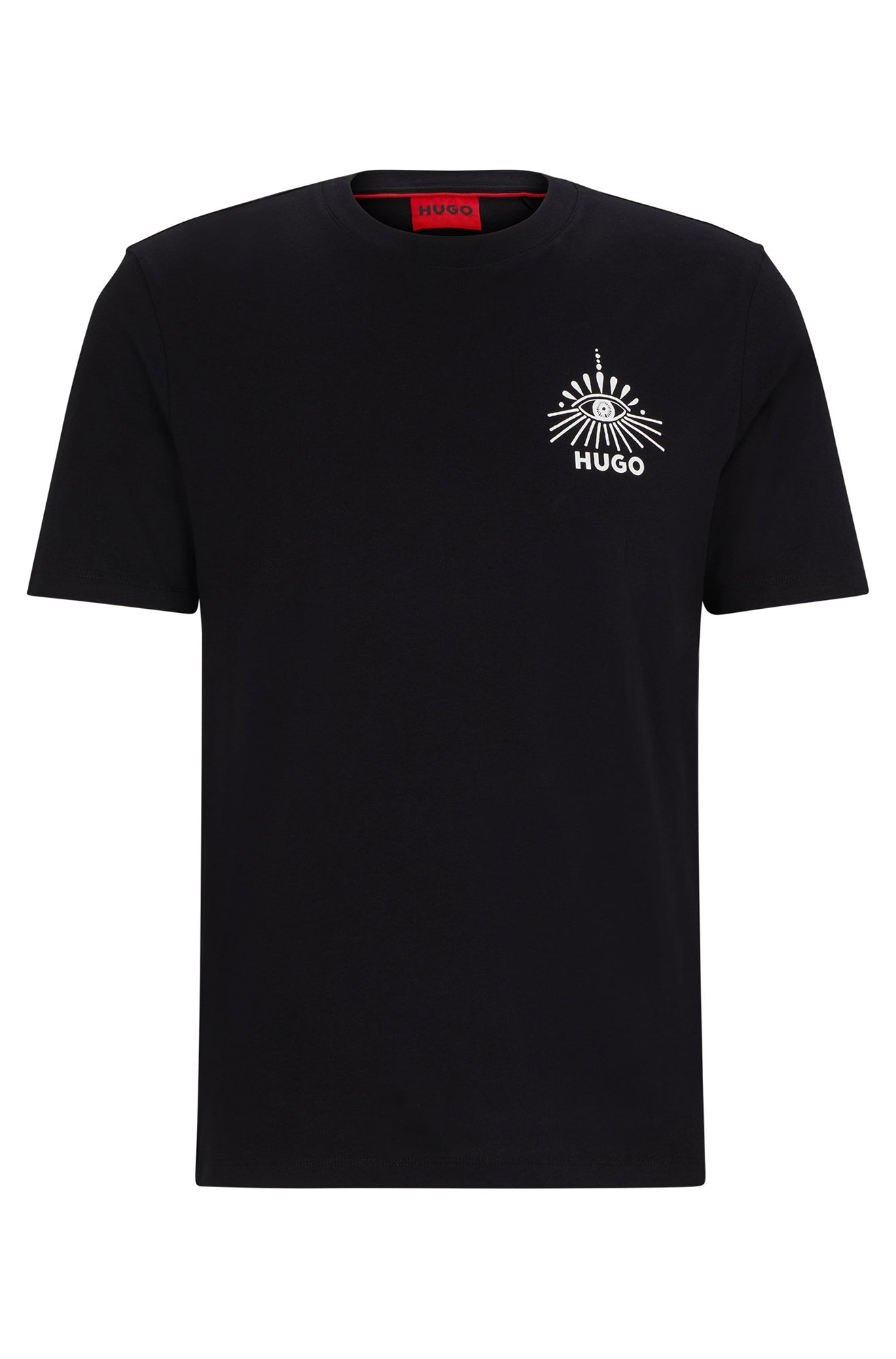 T-Shirt pour homme par HUGO BOSS | 50513828 Noir/001-BLACK | Boutique Vvög, vêtements mode pour homme et femme
