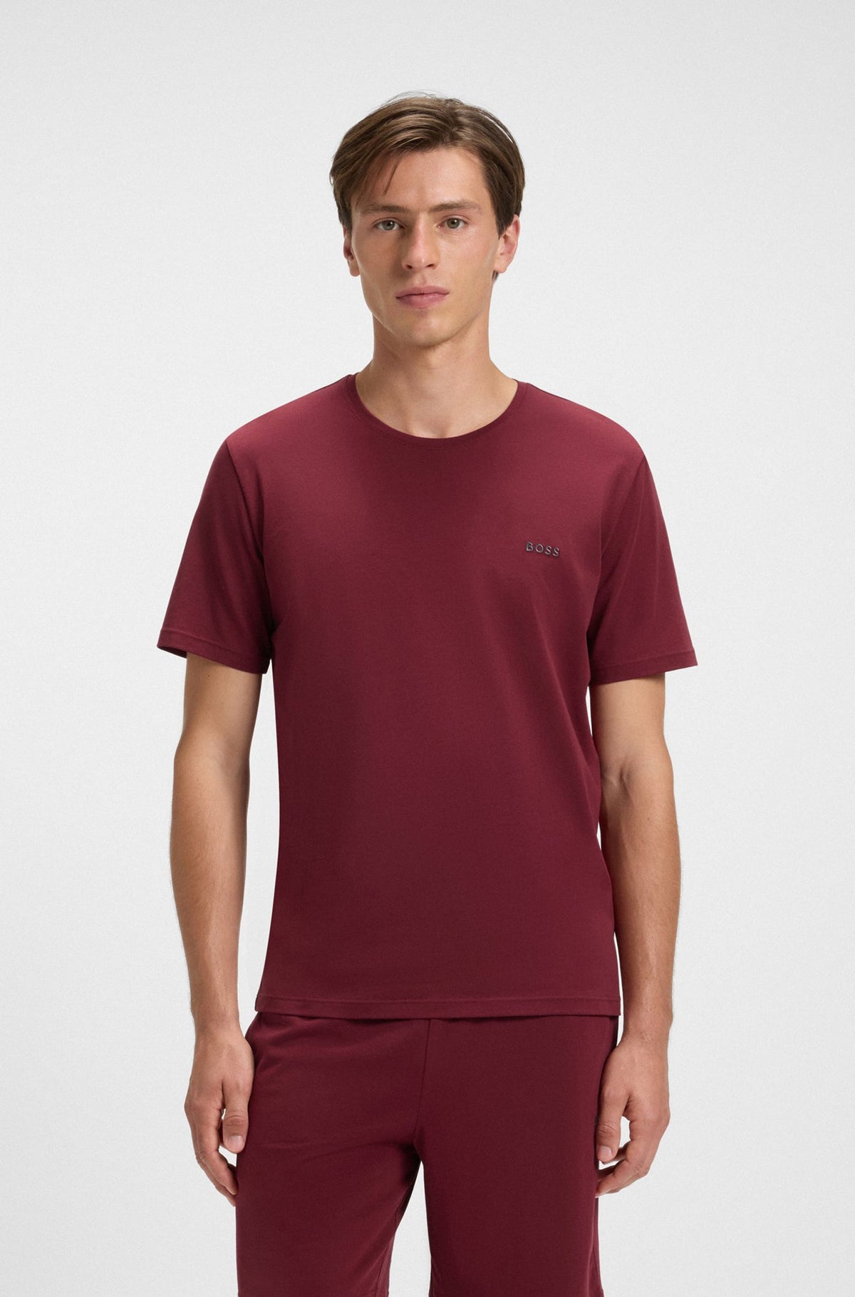 T-Shirt pour homme par HUGO BOSS | 50515312 Rouge Foncé | Boutique Vvög, vêtements mode pour homme et femme
