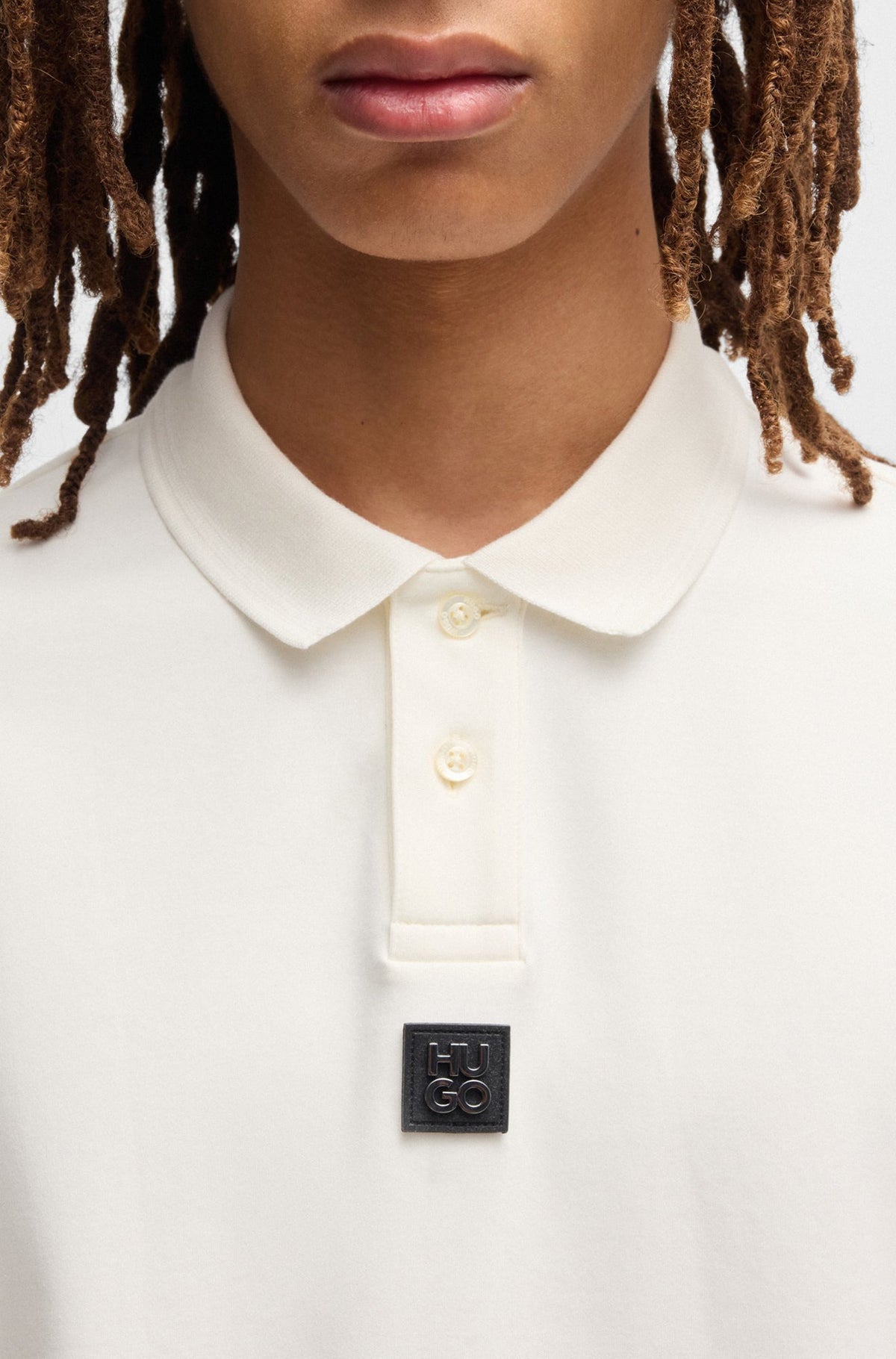 Polo pour homme par HUGO BOSS | 50517638 Naturel | Boutique Vvög, vêtements mode pour homme et femme