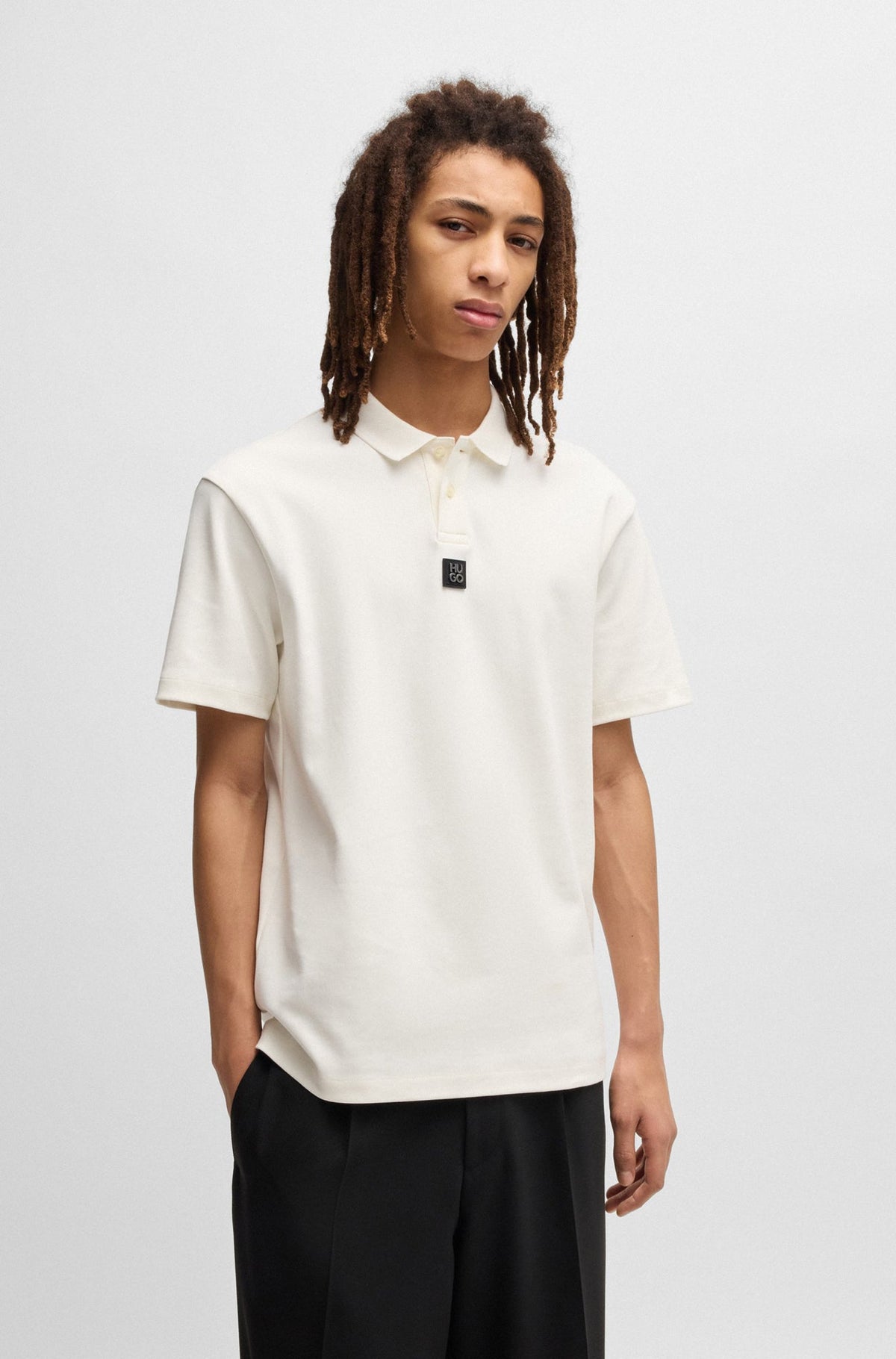 Polo pour homme par HUGO BOSS | 50517638 Naturel | Boutique Vvög, vêtements mode pour homme et femme