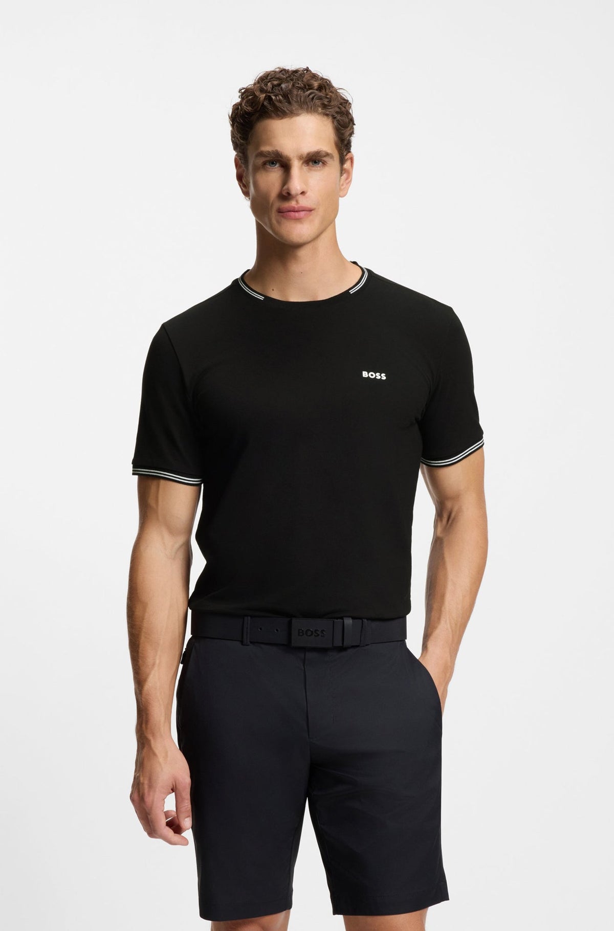T-Shirt habillé pour homme par HUGO BOSS | 50521245 Noir | Boutique Vvög, vêtements mode pour homme et femme