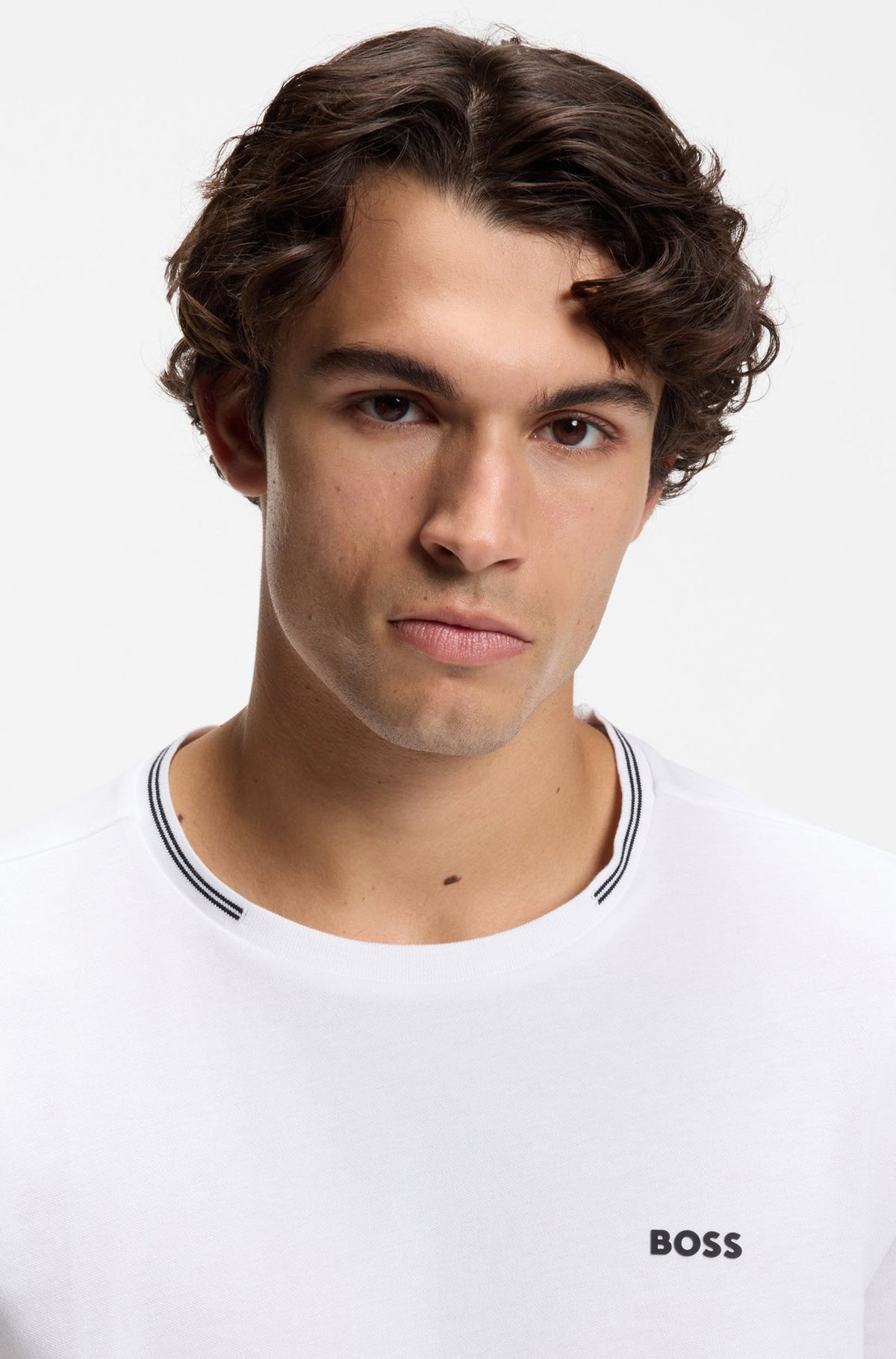 T-Shirt pour homme par HUGO BOSS | 50521245 Blanc | Boutique Vvög, vêtements mode pour homme et femme