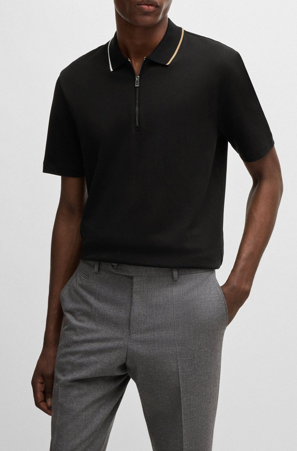 Polo pour homme par HUGO BOSS | 50524334 Noir | Boutique Vvög, vêtements mode pour homme et femme