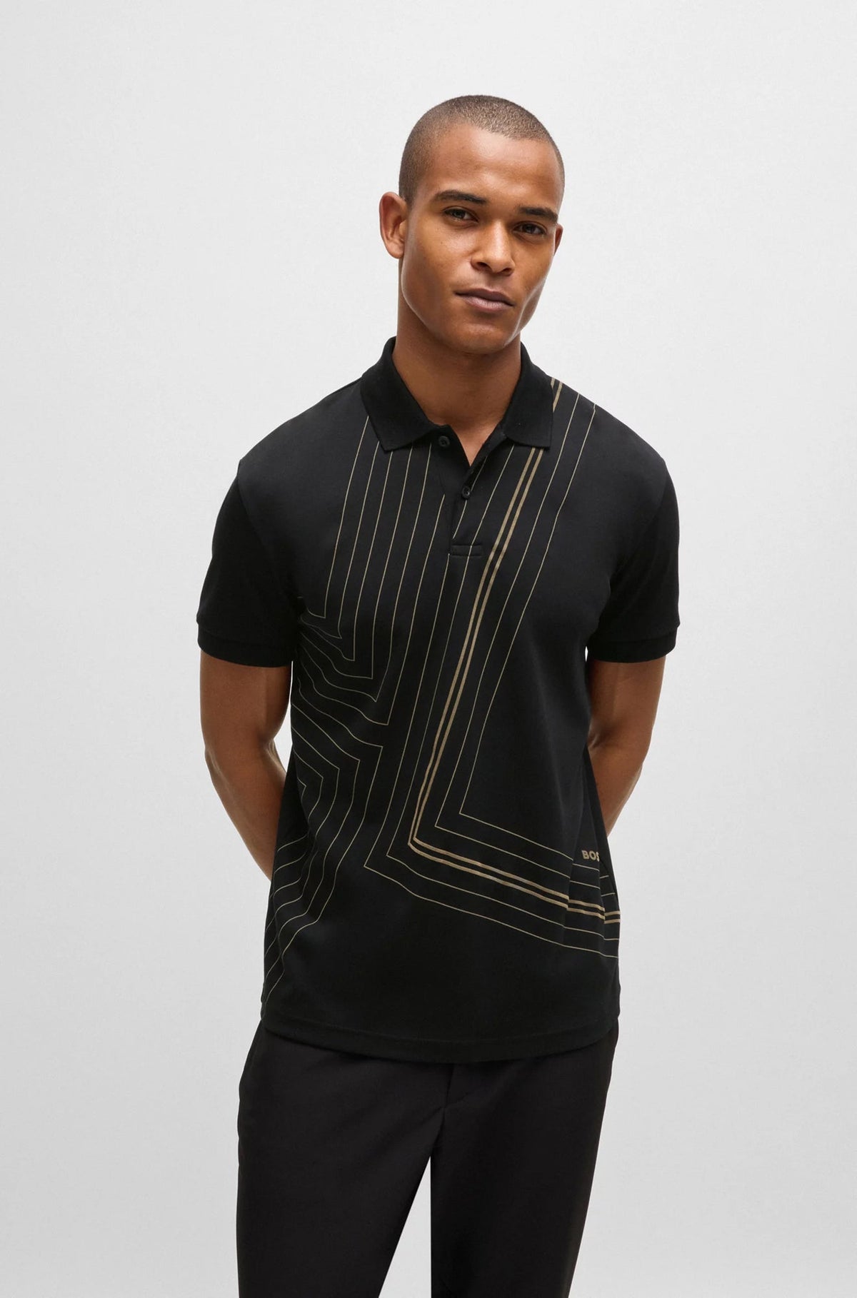 Polo pour homme par HUGO BOSS | 50525174 Noir | Boutique Vvög, vêtements mode pour homme et femme