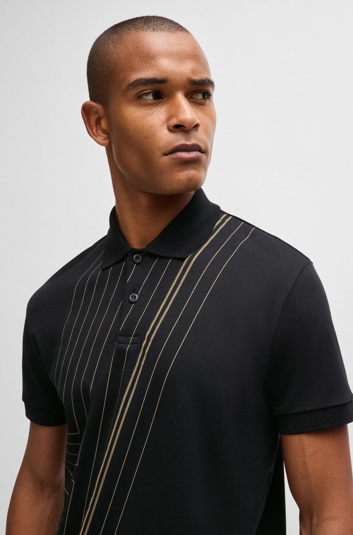 Polo pour homme par HUGO BOSS | 50525174 Noir | Boutique Vvög, vêtements mode pour homme et femme