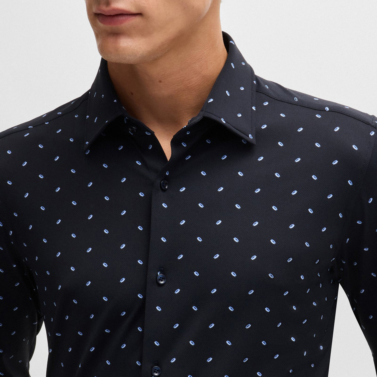 BOSS dress shirt 50527513 Dark Blue