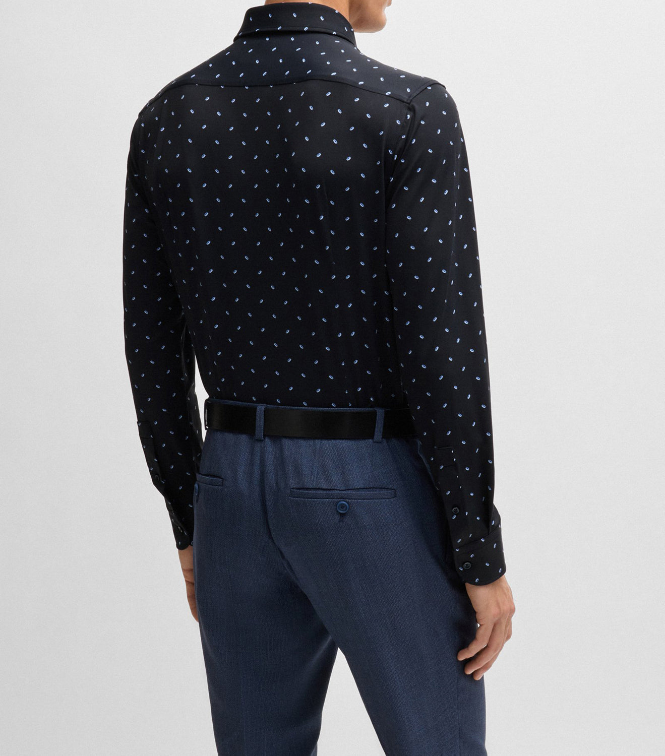 Men's dress shirt by HUGO BOSS 50527513 Dark Blue Boutique