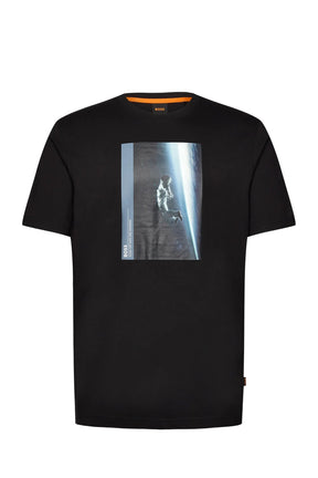 T-Shirt pour homme par HUGO BOSS | 50528212 Noir | Boutique Vvög, vêtements mode pour homme et femme
