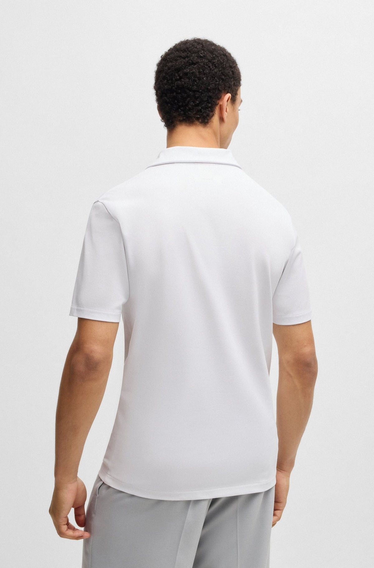 Polo sport pour homme par HUGO BOSS | 50530169 Blanc | Boutique Vvög, vêtements mode pour homme et femme