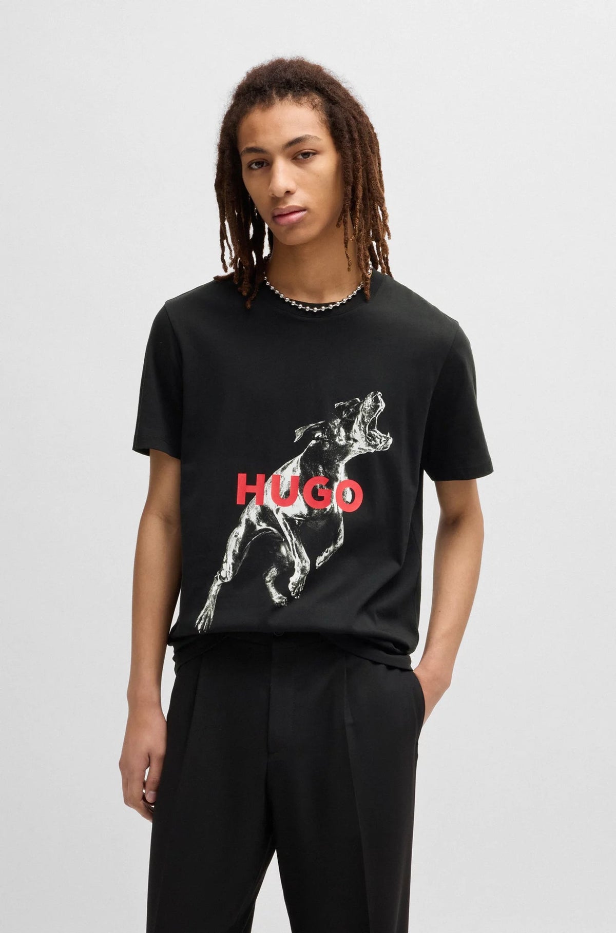 T-Shirt pour homme par HUGO BOSS | 50530607 Noir | Boutique Vvög