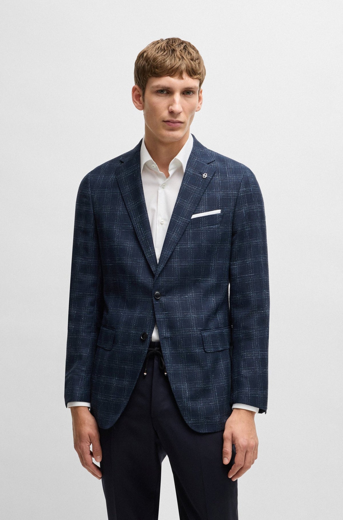 Veston pour homme par HUGO BOSS | 50535057 Bleu Foncé | Boutique Vvög, vêtements mode pour homme et femme