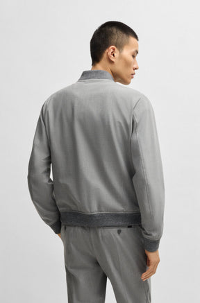 Coupe-vent mi-saison pour homme par HUGO BOSS | 50535707 Gris Moyen | Boutique Vvög, vêtements mode pour homme et femme