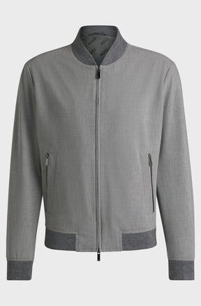 Coupe-vent mi-saison pour homme par HUGO BOSS | 50535707 Gris Moyen | Boutique Vvög, vêtements mode pour homme et femme