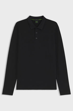 Polo manches longues pour homme par HUGO BOSS | 50536609 Noir | Boutique Vvög, vêtements mode pour homme et femme