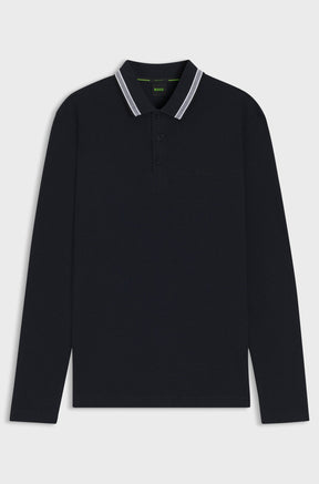 Polo manches longues pour homme par HUGO BOSS | 50536609 Marine | Boutique Vvög, vêtements mode pour homme et femme