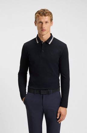 Polo manches longues pour homme par HUGO BOSS | 50536609 Marine | Boutique Vvög, vêtements mode pour homme et femme