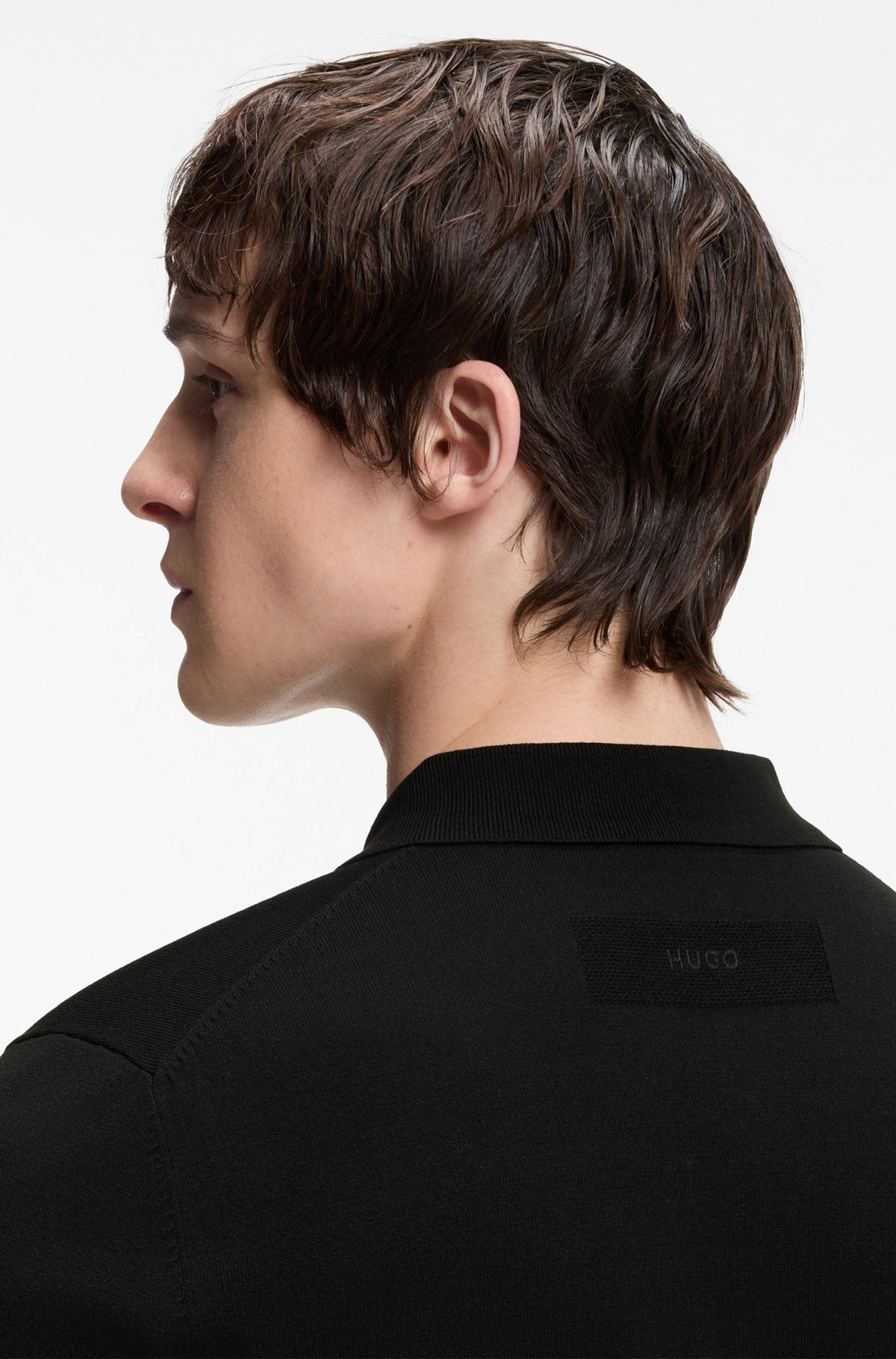 Polo pour homme par HUGO BOSS | 50536672 Noir | Boutique Vvög, vêtements mode pour homme et femme